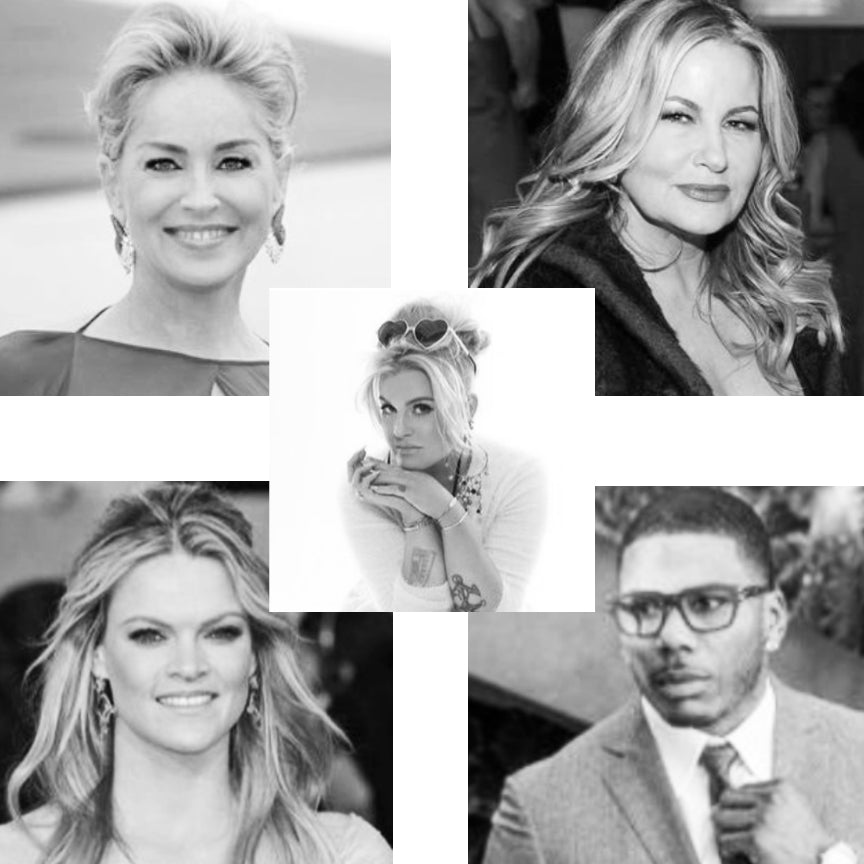 Face Forward International Honorary Committee black and white portraits collage